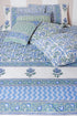 20s Cotton Cushion Cover in Floral Block Print